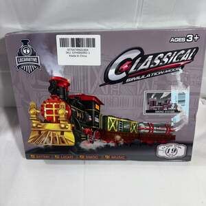 Toy King & Timely Series Classical Train Set with Light, Sound, and Real Smoke